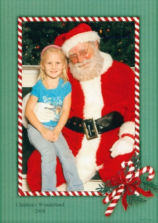 Rylie & Santa 2008