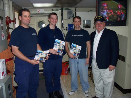 Coast Guard Cutter with Students