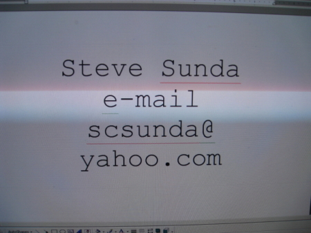 steve sunda    e-mail