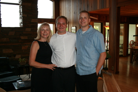 With my sons, Ben and Adam. October 2008