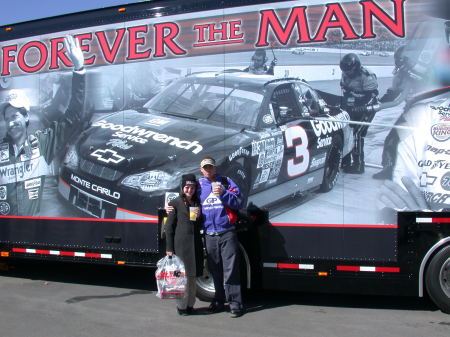 Me and Lauri before a Bristol Nascar race