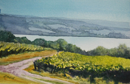 Vineyard, Caywood- watercolor
