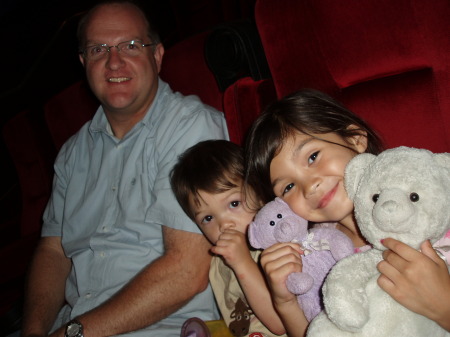 At the movies to watch "Cars".