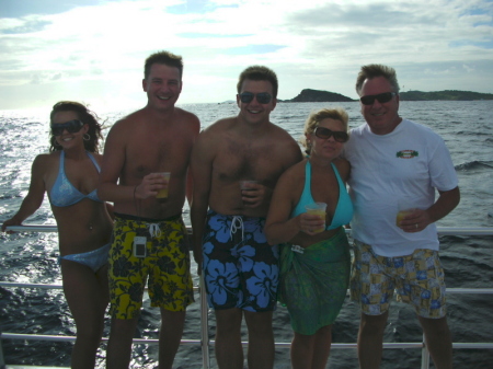 fun time on catamaran