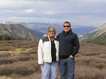 my son and me in Colorado
