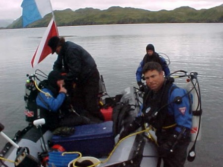Diving in Adak AK.