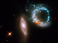 2 galaxies collide