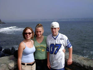 Kids in Newport, RI on the Cliff Walk