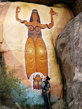 Goddess Mural at Cloride AZ