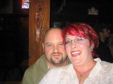 Hubby and I at my birthday.