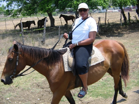 Horseback riding in the country side of Montego Bay