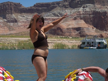 3rd oldest Ashley at lake Powell