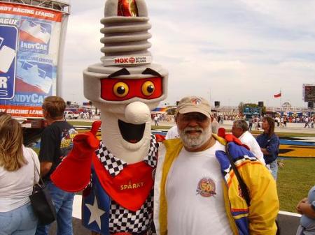 Marc and "Sparky" at Texas Motor Speedway