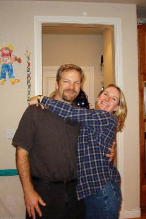 David and Lynn at neighborhood party