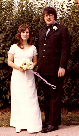 Lee & Sandy Smith - our wedding 1973