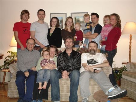 Family picture at Christmas 2007