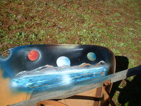 My spray paint can art work