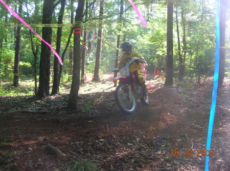 Me racing at Cycleland in Nacogdoches, Tx.