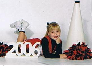My little cheerleader in 2006