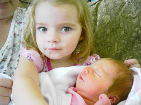 Granddaughters Maddie & Brooke - 2006 visit