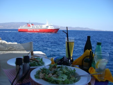 Lunch on Hydra Island-Greece