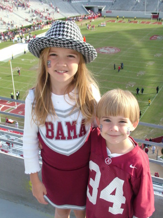 Ashton and Bryant at an Alabama football game