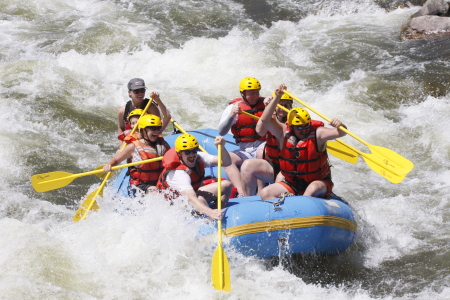 White water rafting at Royal Gorge in Colorado