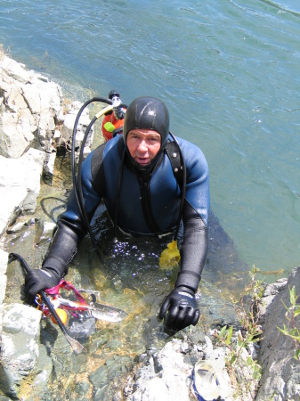 Diving for gold in the Sacramento River