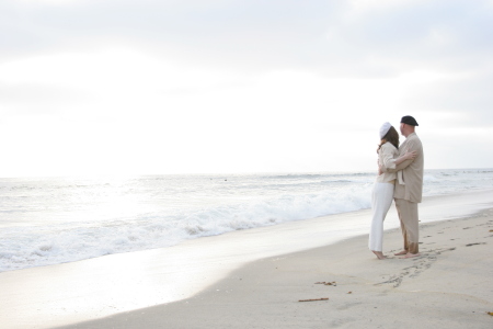 wedding day on the beach