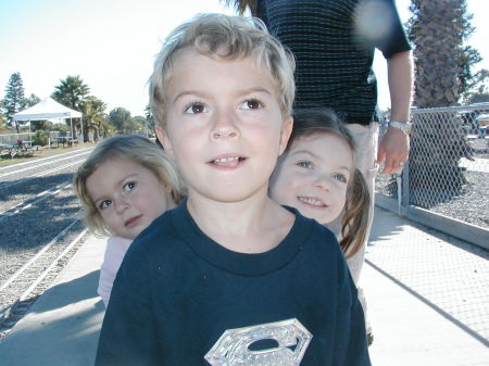 Grandchildren Kyle, Rachel and Zoe