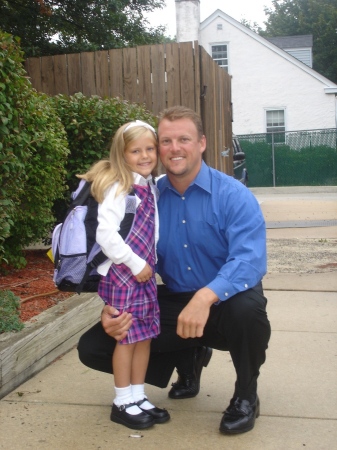 her 1st day of Kindergarten