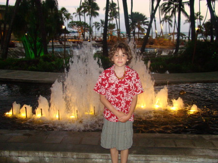 Our youngest  son Joshua in Hawaii this summer