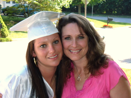 Here I am with my oldest daughter, Jessie, on her HS Graduation day...