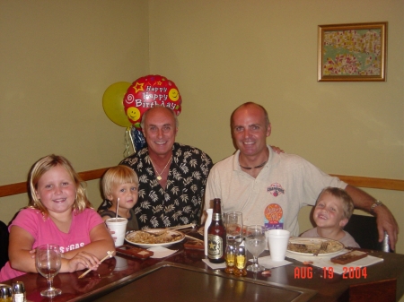 birthday with son and grandkids
