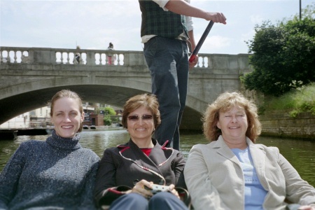Punting on the Cam River in Cambridge, England