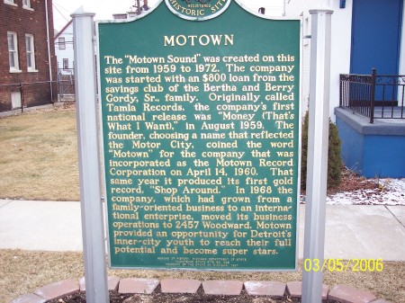 Motown Plaque