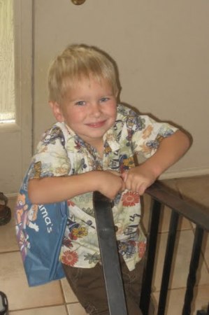 JT,s first day of Pre-School
