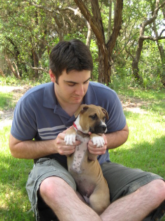 boy and his dog