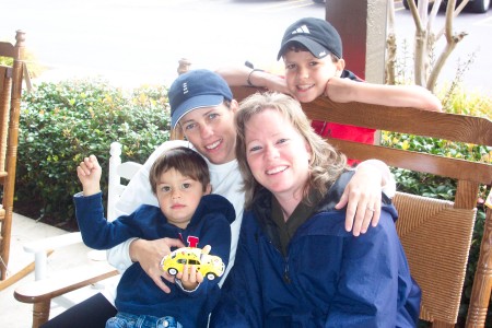 me, my sister Michelle and my boys