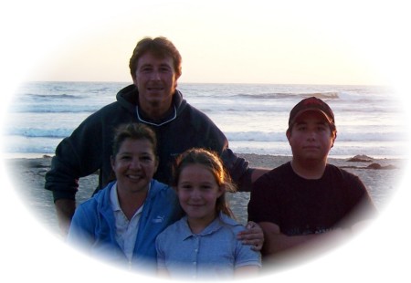 Family at San Diego Beach