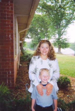 me and conner at his kgarten grad