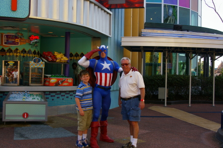 grandson tyler, captain america and me