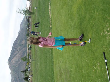 Yougest Daughter - Ashlyn playing golf
