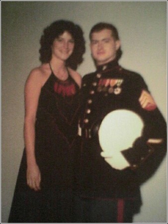 Mark and wife Gale at Marine Corps Ball 1978