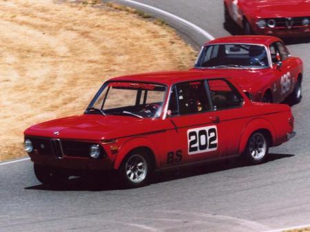 Driving my BMW 2002 at Pacific Raceways