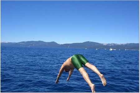 dmh starts second tahoe relay swim leg