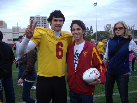 Pic with Mark Sanchez prior to 2008 Rosebowl