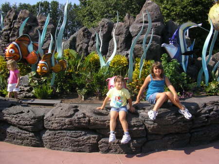 Cassie and Jessica at Epcot 2005