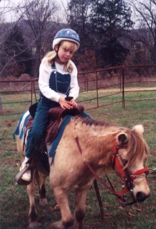 Tiffany on horseback