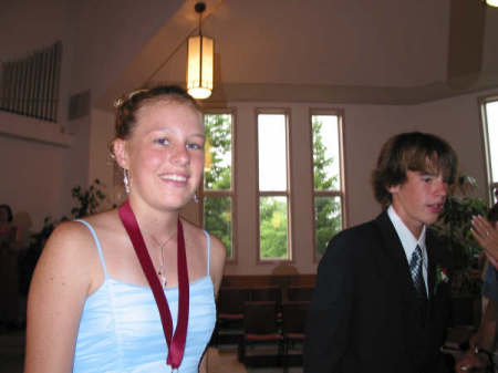 My middle daughter grade 8 Grad